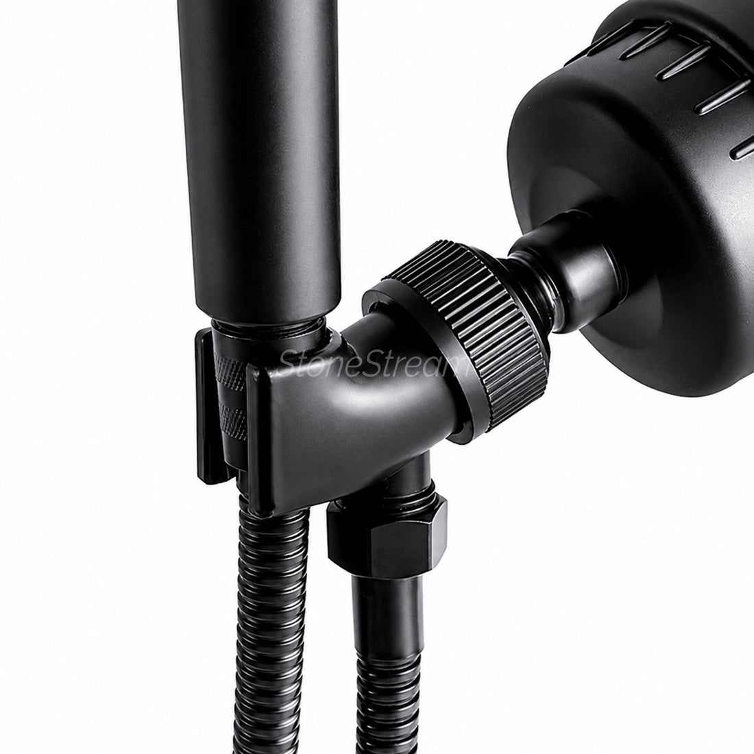 Shower Adapter for Handheld Showerheads - Black