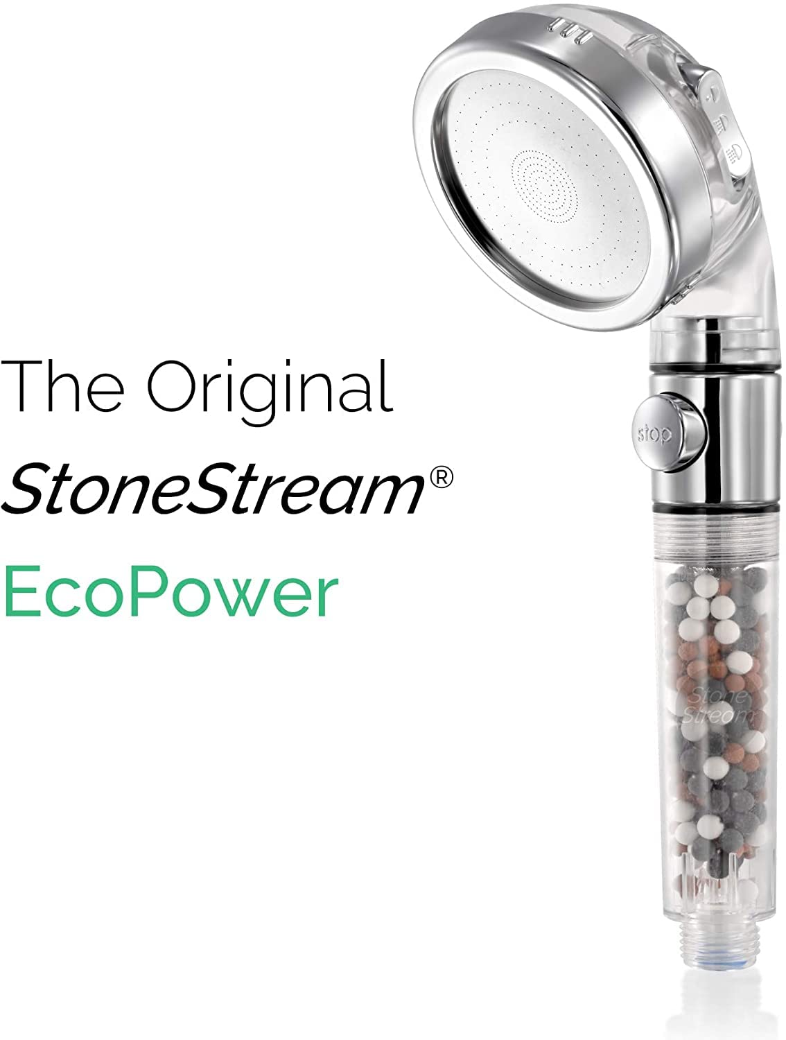 Original Ecopower Shower Head StoneStream