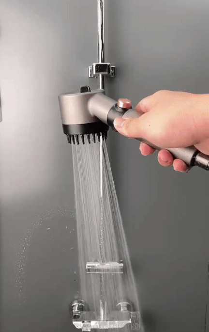 Eco-friendly, high-pressure handheld showerhead in chrome design